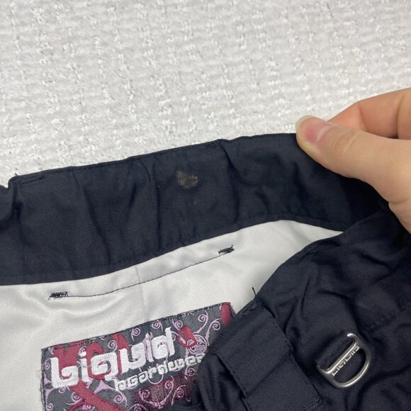 Y2K Liquid Boardwear Snowboard Tech Pants Black *Small* Lined Insulated Ski Snow - Picture 12 of 16